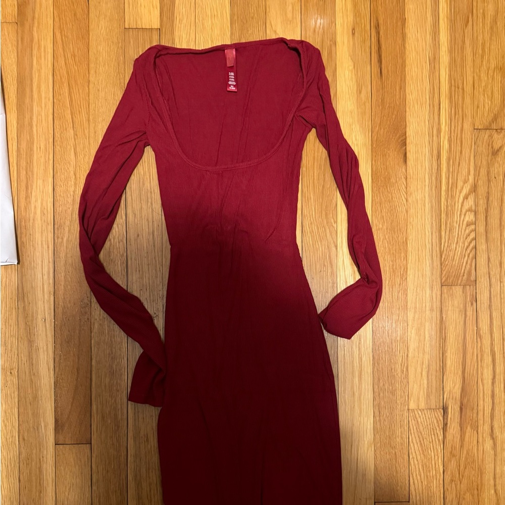 Skims ribbed maxi dress
